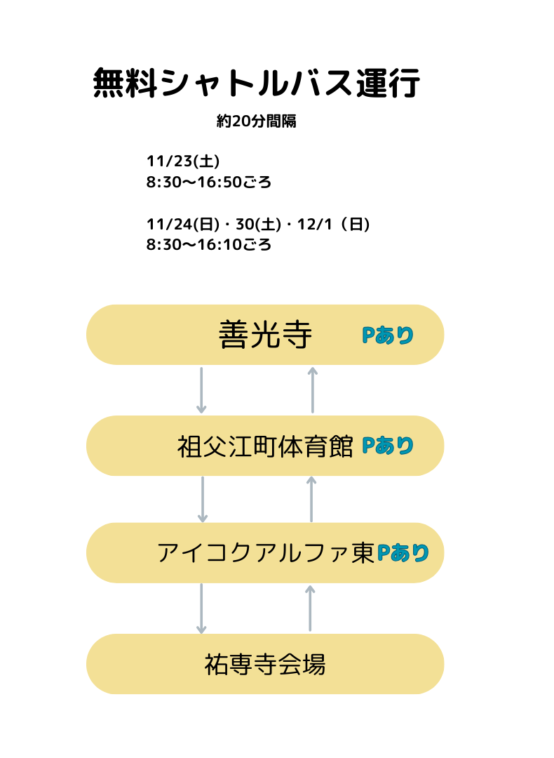 祖父江いちょう祭りシャトルバス